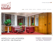 Tablet Screenshot of hotel-erlenhof.de